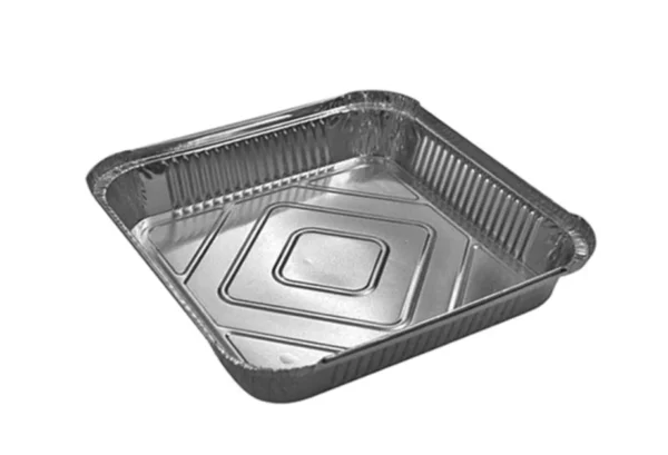 square aluminium tray