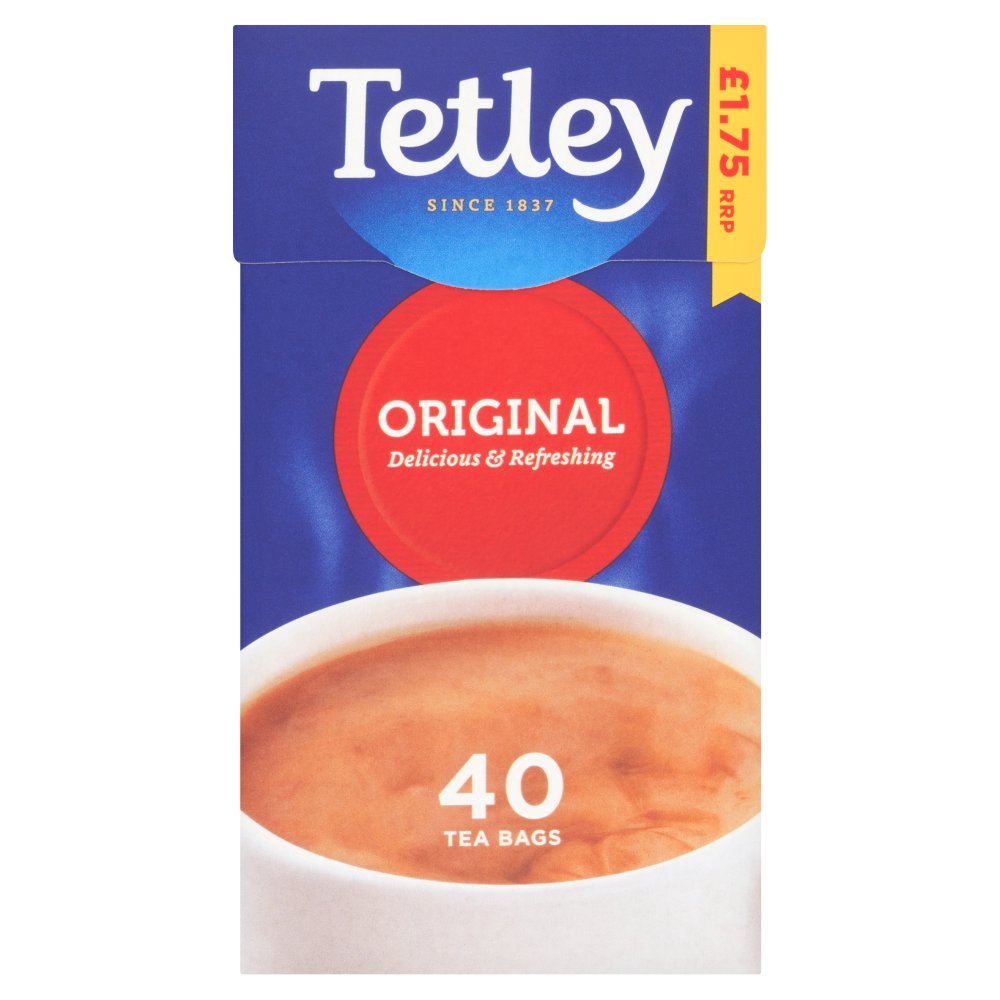 Tetley Original 40 Tea Bags 125g.