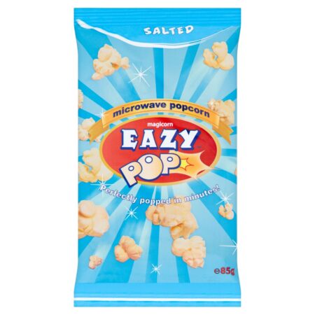 Eazypop Microwave Popcorn Salt 85g.