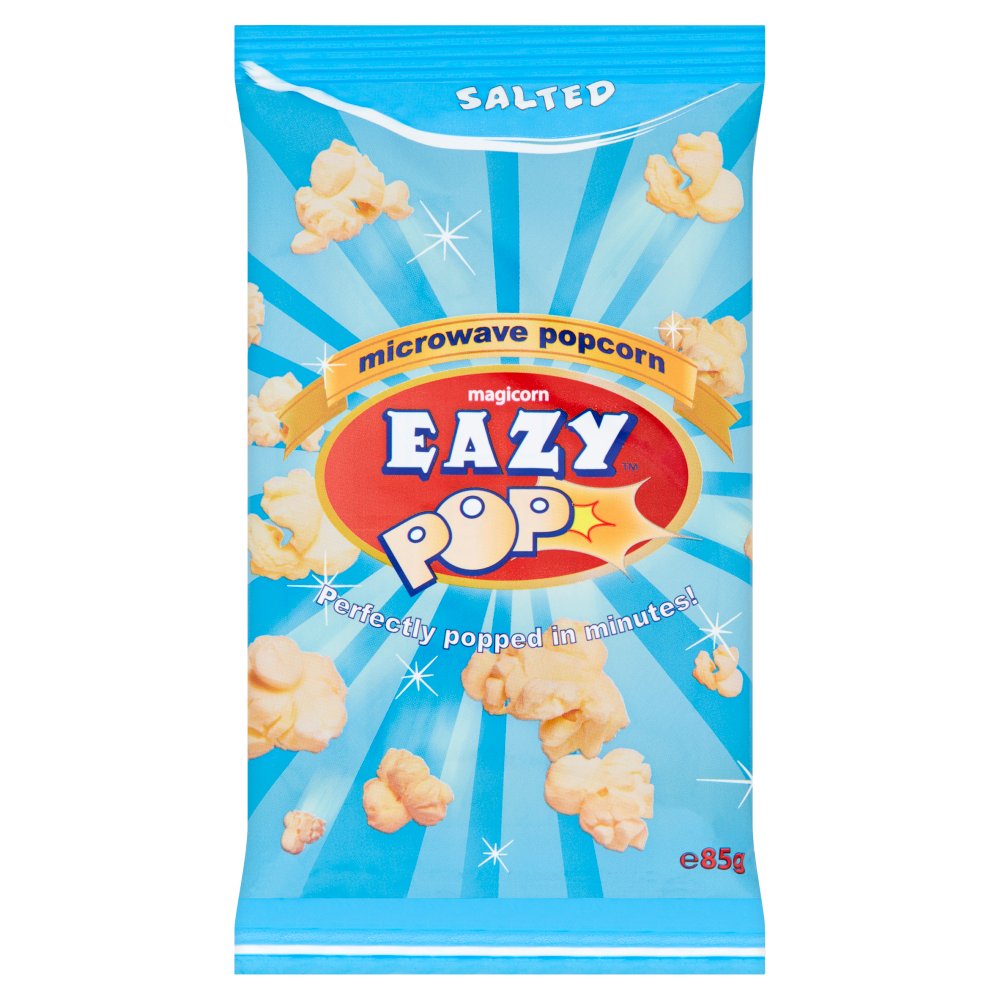 Eazypop Microwave Popcorn Salt 85g.