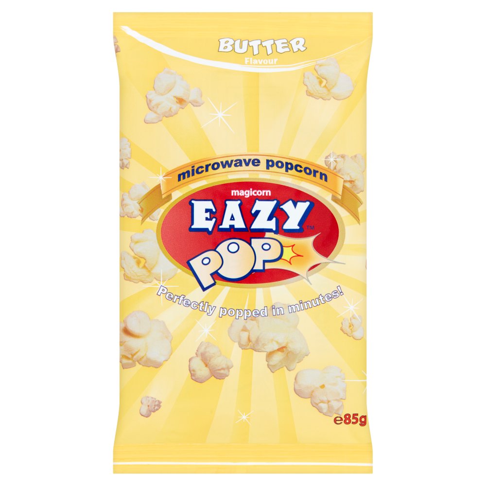 Eazy Pop Magicorn Microwave Popcorn Butter Flavour 85g.