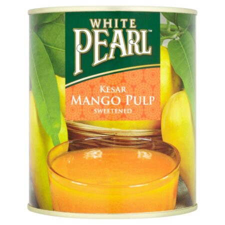 White Pearl Kesar Mango Pulp Sweetened 850g.