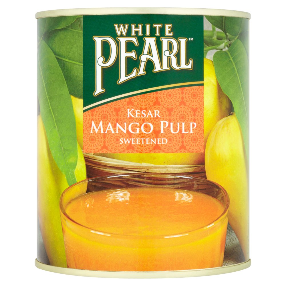 White Pearl Kesar Mango Pulp Sweetened 850g.