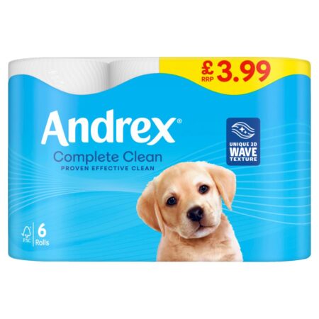Andrex Complete Clean 6 Rolls.