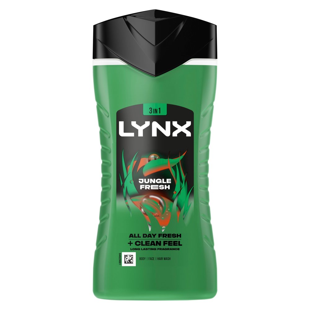 Lynx 3-in-1 Body Wash Jungle Fresh 225ml.