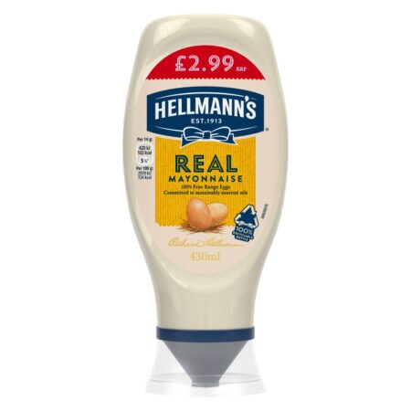 Hellmann's Squeezy Mayonnaise Real 430ml.